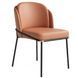 Стул для кухни RIAS DSF-198 с мягкой спинкой и стальным каркасом 77x57x60 см Brown (УЦЕНКА) 1_08213 фото 6